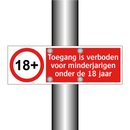 Toegang is verboden voor minderjarigen onder de 18 jaar
