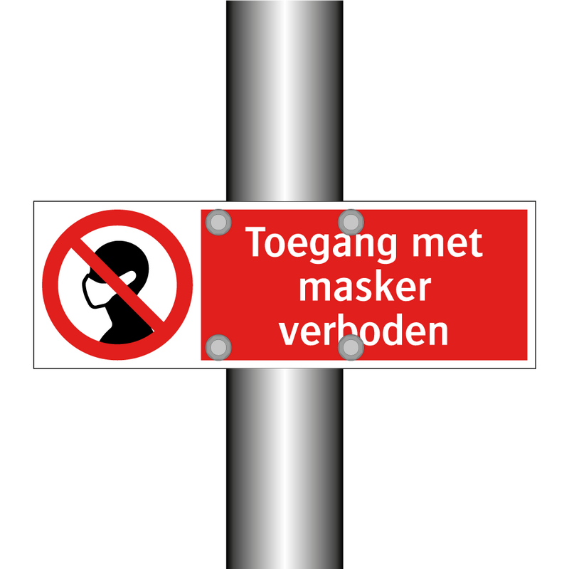Toegang met masker verboden