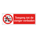 Toegang tot de steiger verboden