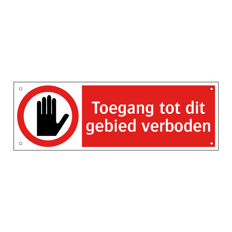 Toegang tot dit gebied verboden
