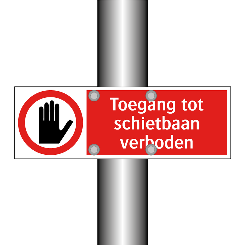Toegang tot schietbaan verboden
