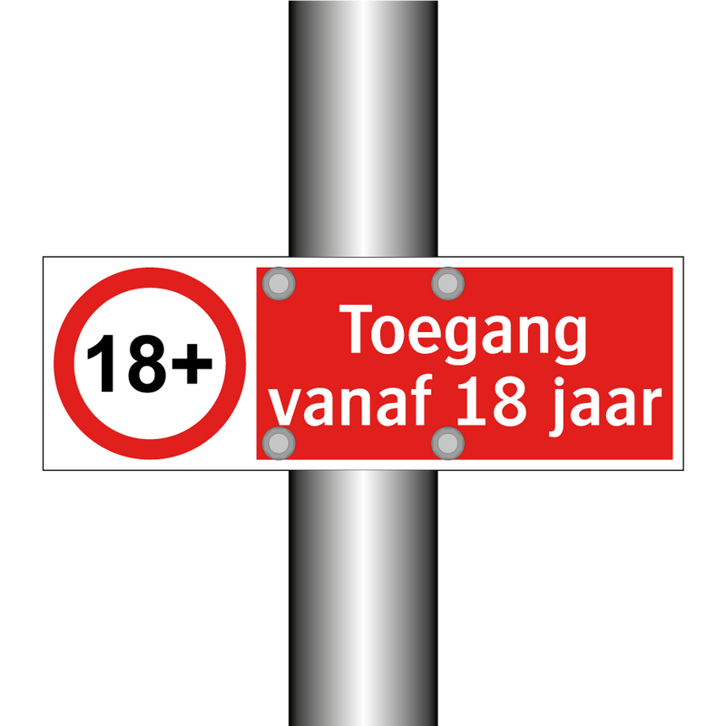 Toegang vanaf 18 jaar