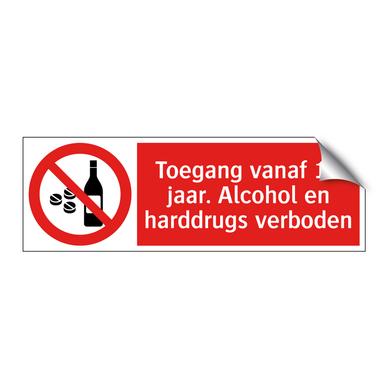 Toegang vanaf 18 jaar. Alcohol en harddrugs verboden