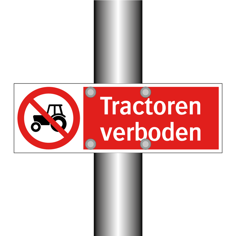 Tractoren verboden