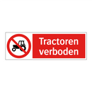 Tractoren verboden