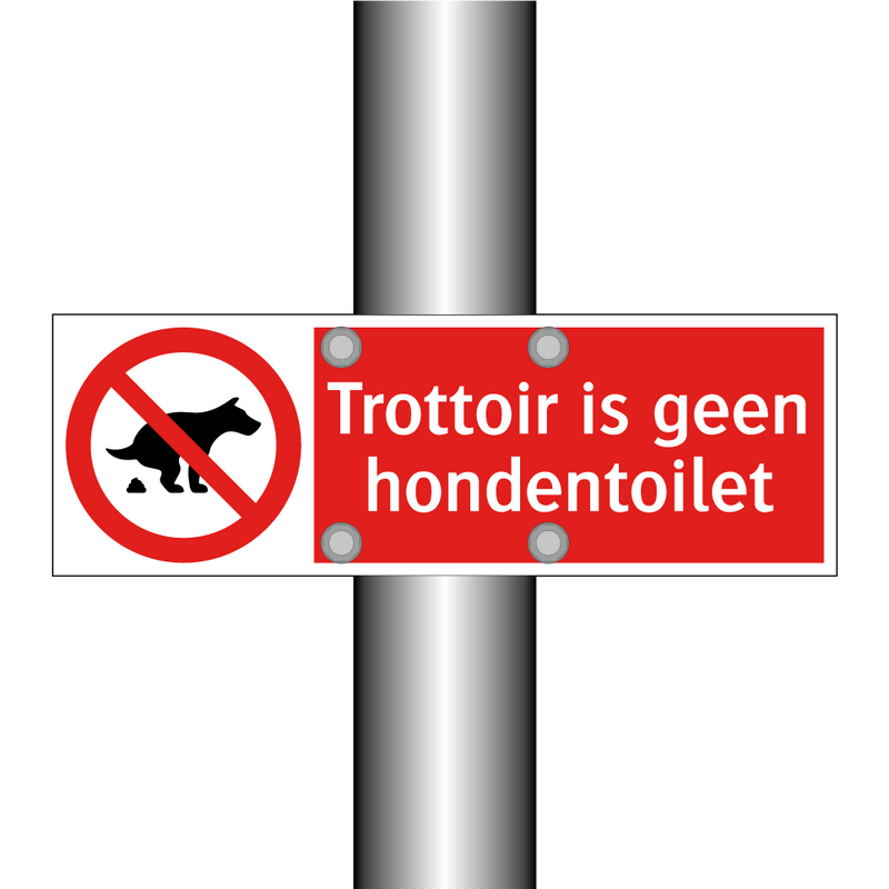 Trottoir is geen hondentoilet