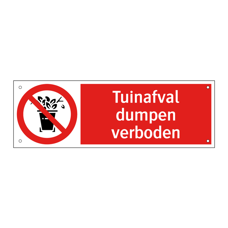 Tuinafval dumpen verboden