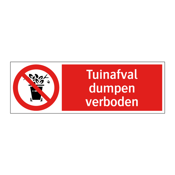 Tuinafval dumpen verboden
