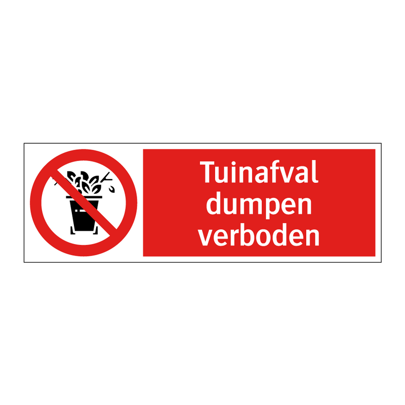 Tuinafval dumpen verboden