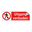 Uitgang verboden