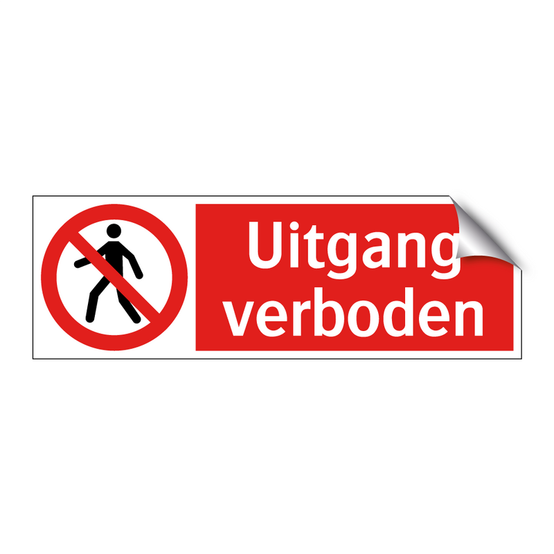 Uitgang verboden