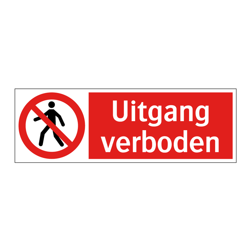 Uitgang verboden