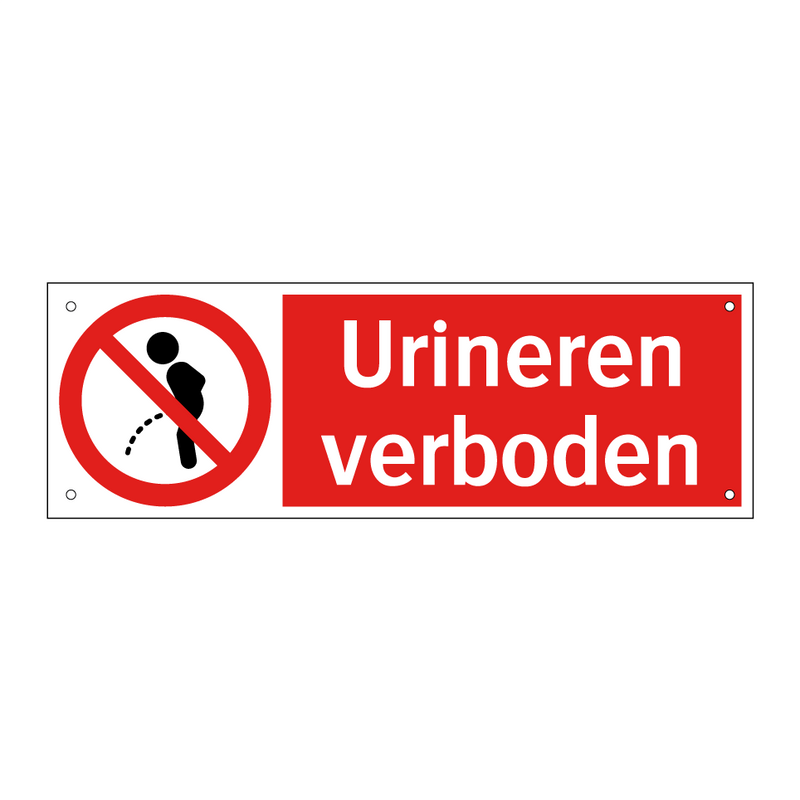 Urineren verboden
