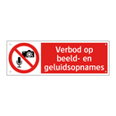 Verbod op beeld- en geluidsopnames