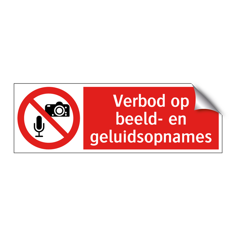 Verbod op beeld- en geluidsopnames