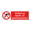 Verbod op beeld- en geluidsopnames
