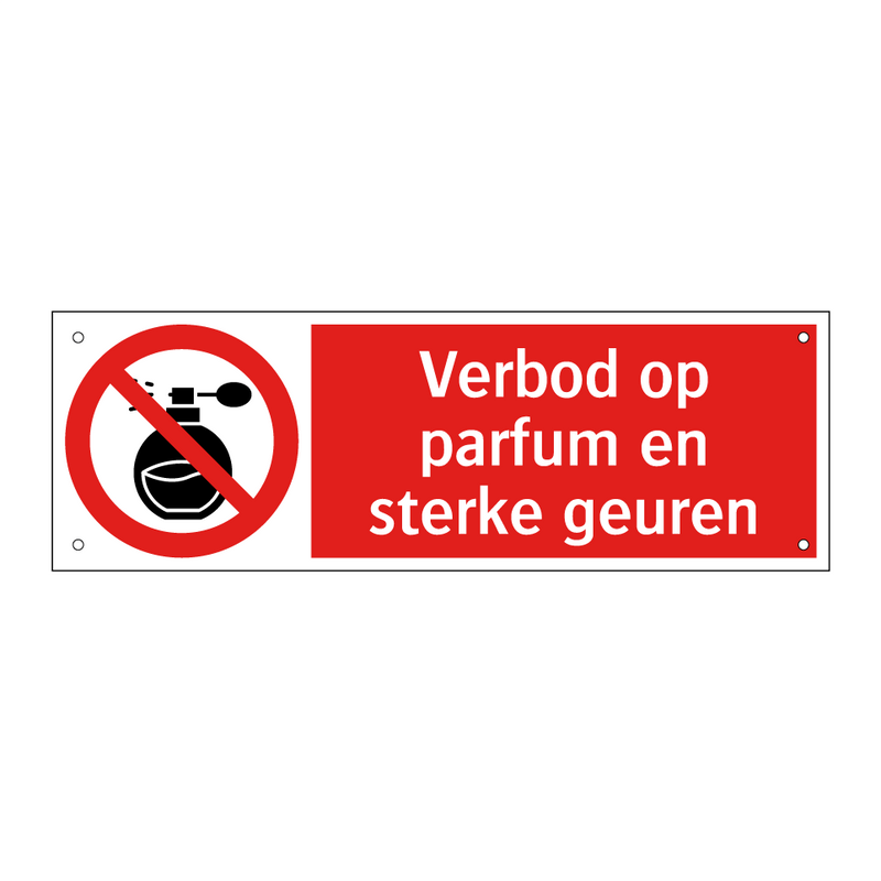 Verbod op parfum en sterke geuren