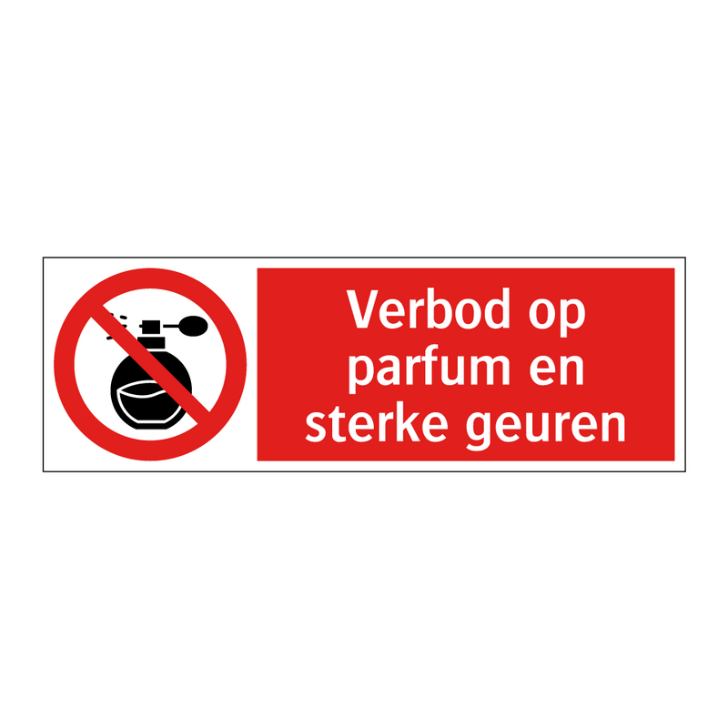 Verbod op parfum en sterke geuren