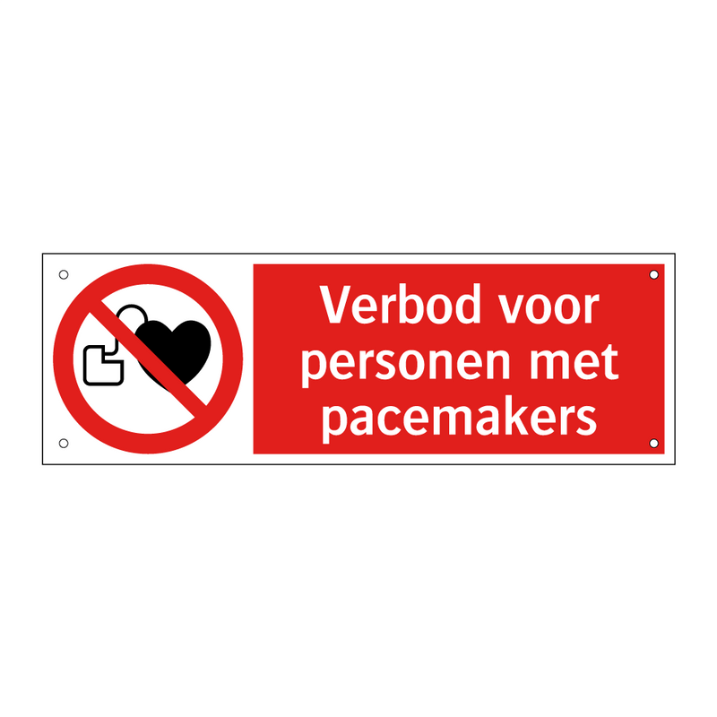 Verbod voor personen met pacemakers