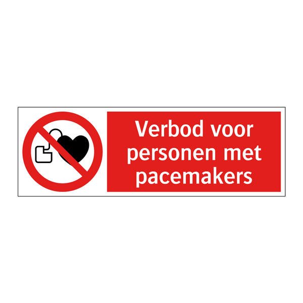 Verbod voor personen met pacemakers