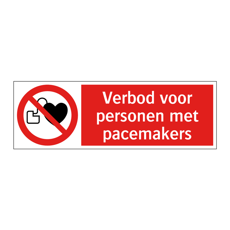 Verbod voor personen met pacemakers