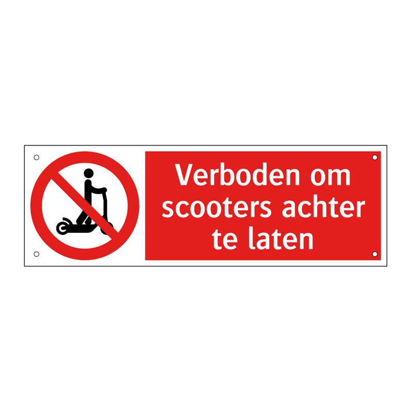 Verboden om scooters achter te laten