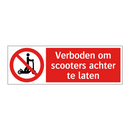 Verboden om scooters achter te laten