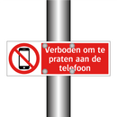 Verboden om te praten aan de telefoon