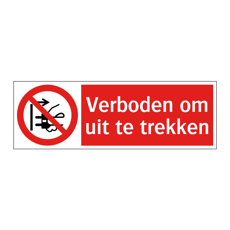 Verboden om uit te trekken