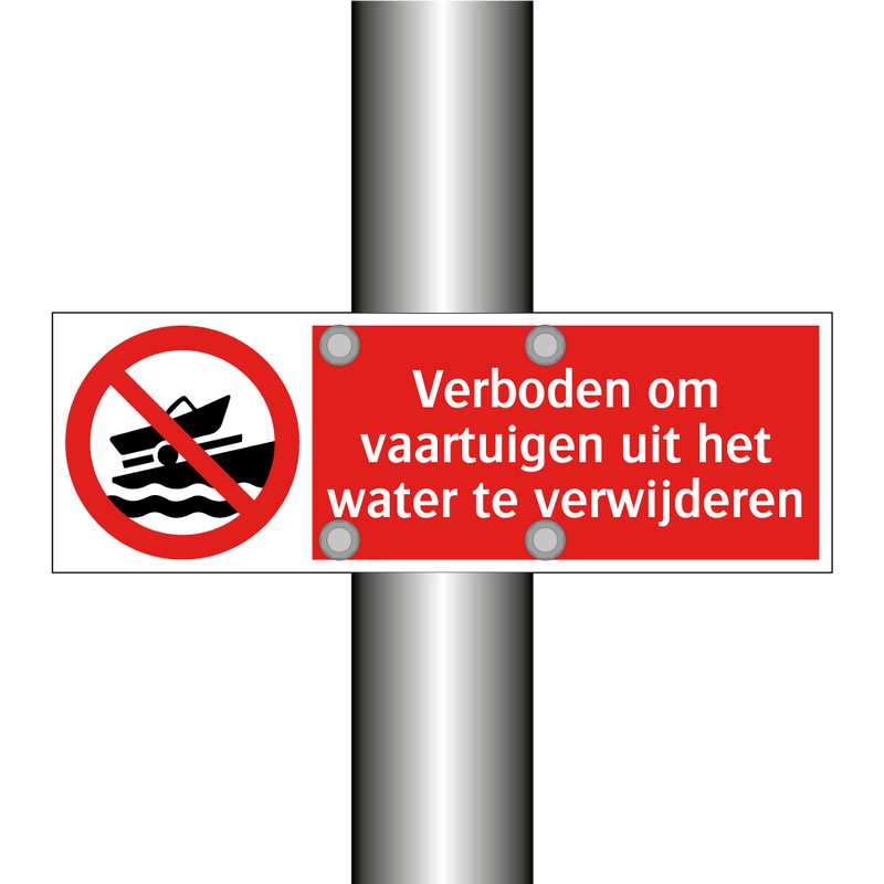 Verboden om vaartuigen uit het water te verwijderen