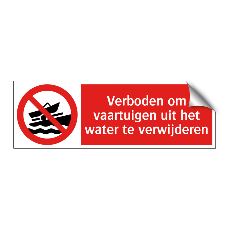 Verboden om vaartuigen uit het water te verwijderen