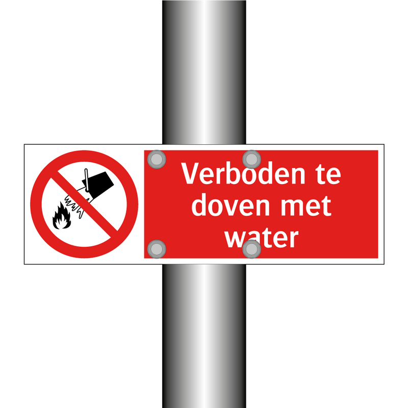 Verboden te doven met water