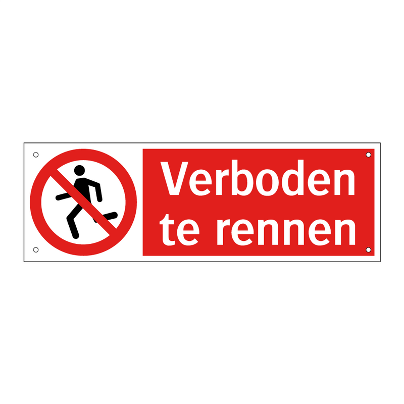 Verboden te rennen