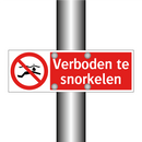Verboden te snorkelen