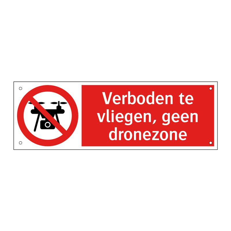 Verboden te vliegen, geen dronezone