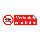 Verboden voor boten