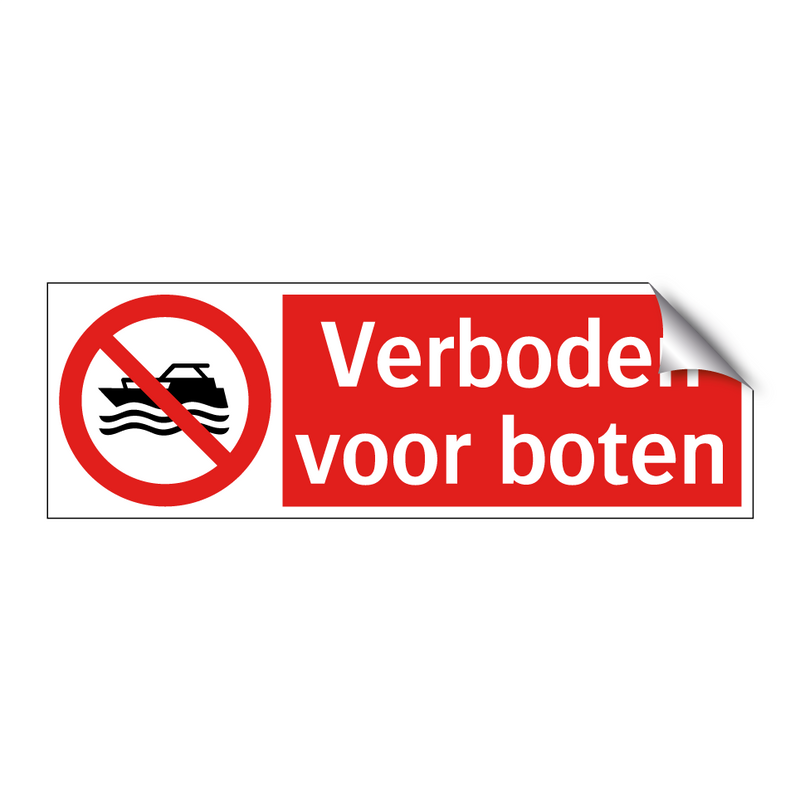 Verboden voor boten