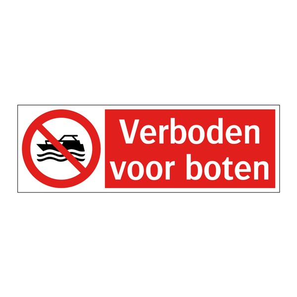 Verboden voor boten