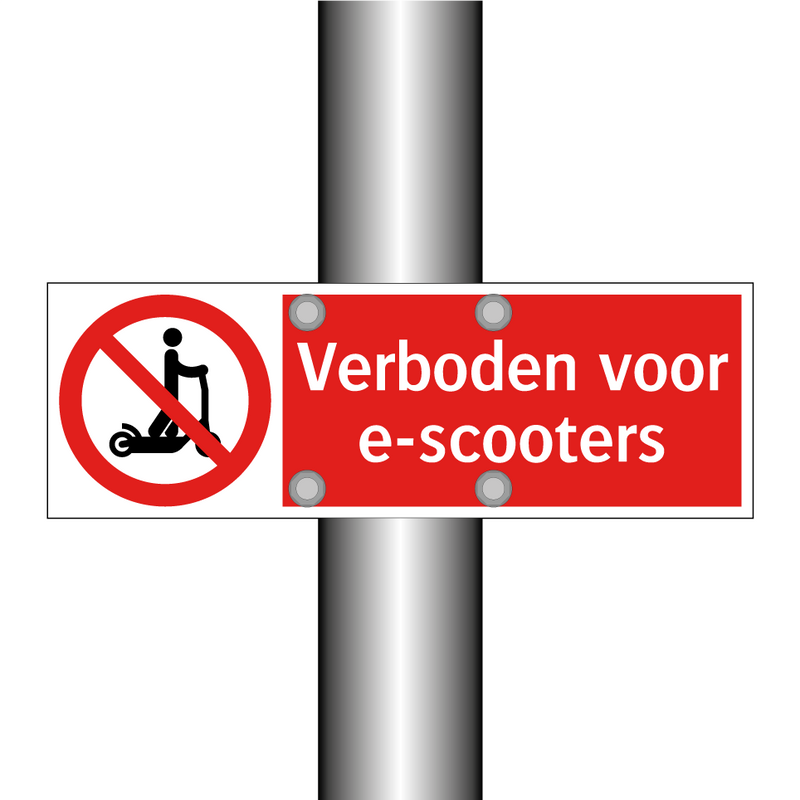 Verboden voor e-scooters