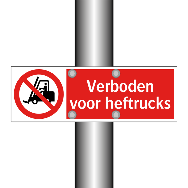 Verboden voor heftrucks
