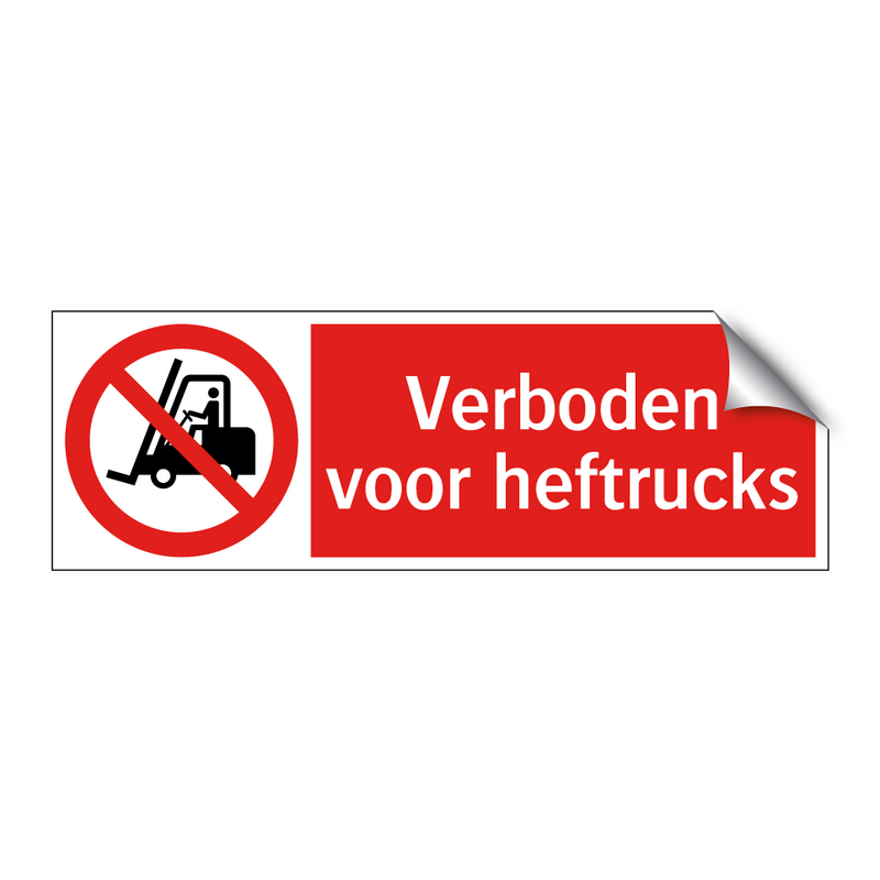 Verboden voor heftrucks