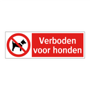 Verboden voor honden
