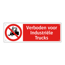 Verboden voor Industriële Trucks