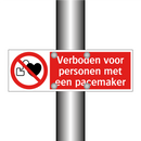 Verboden voor personen met een pacemaker