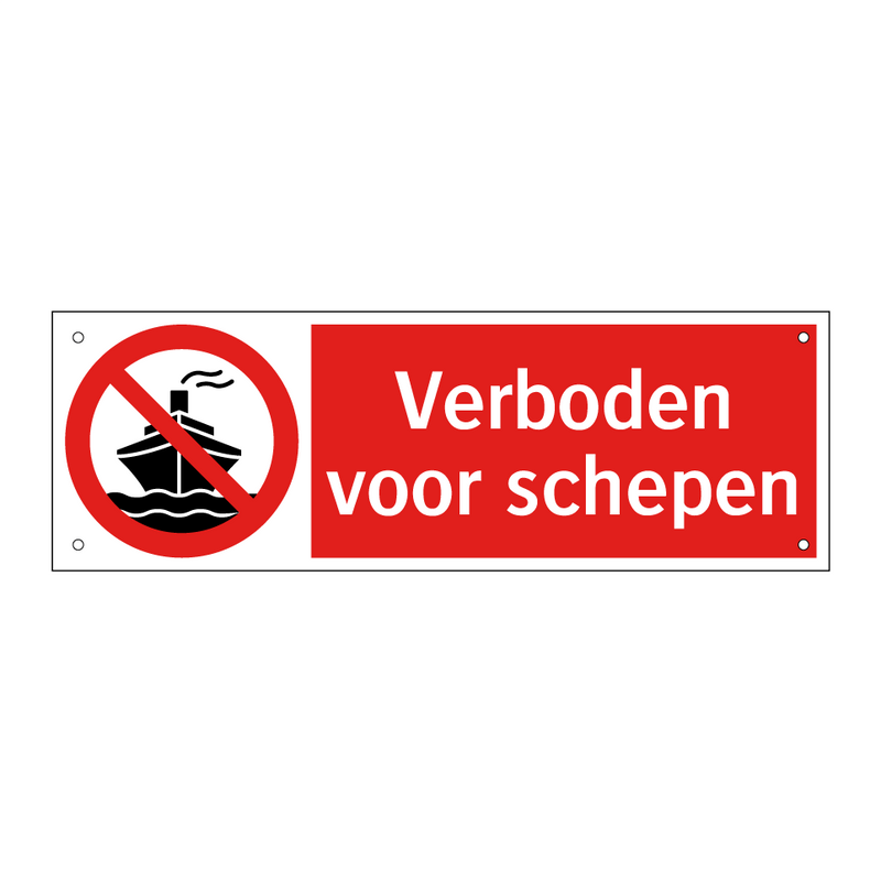 Verboden voor schepen