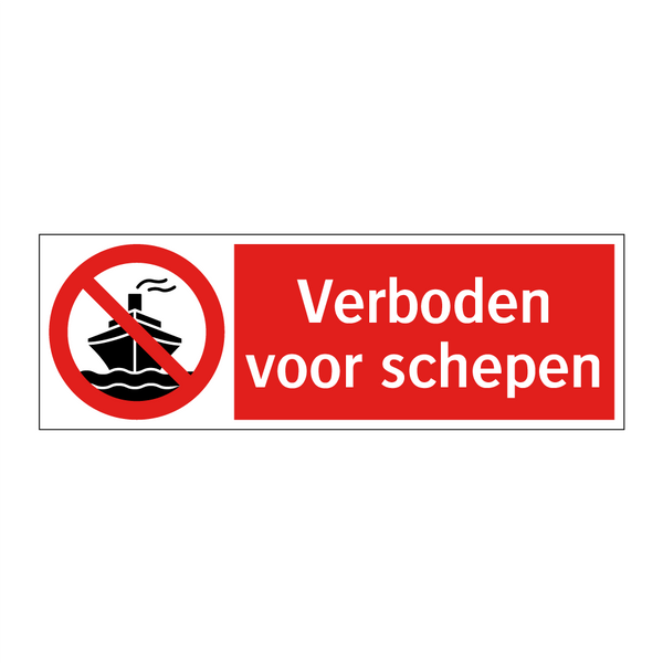 Verboden voor schepen