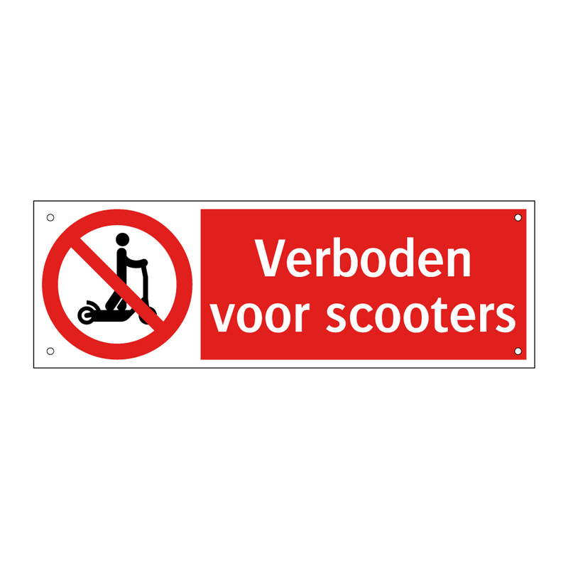 Verboden voor scooters
