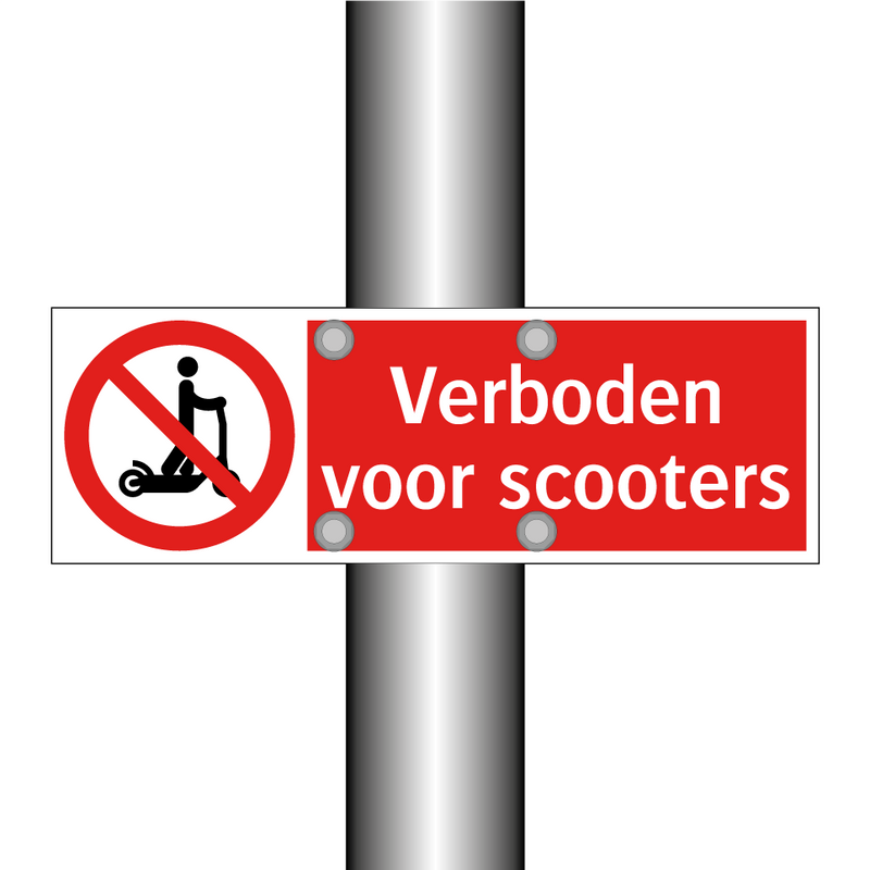 Verboden voor scooters
