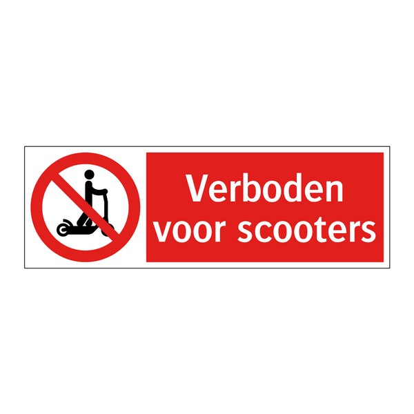 Verboden voor scooters