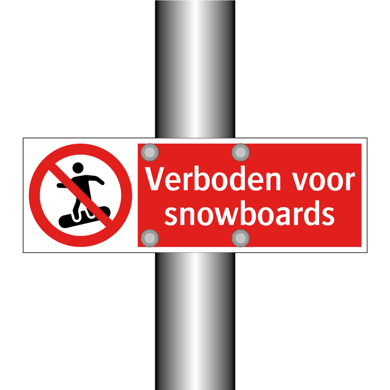 Verboden voor snowboards